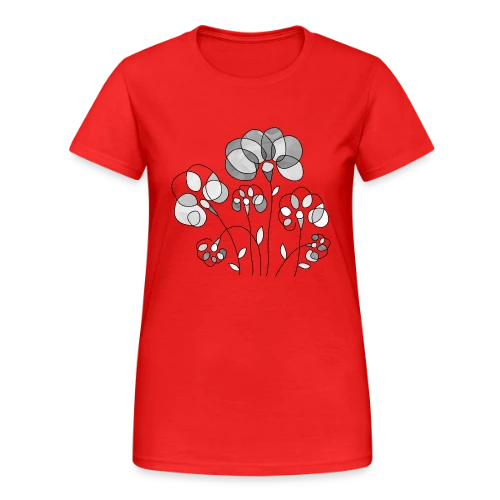 Art Digital Abstrait 3515 - T-shirt Gildan épais femme