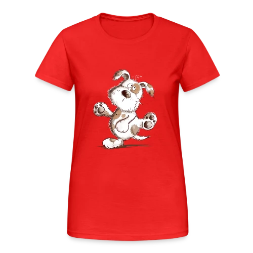 Chien Danseur Joyeux - T-shirt Gildan épais femme