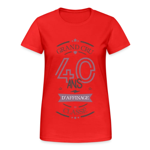 40 Ans d'Affinage : T-shirt Humour Anniversaire - T-shirt Gildan épais femme
