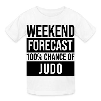 Judo - Kids T-Shirt by Russell - white - Front - AI Model Kid Male (0cm)