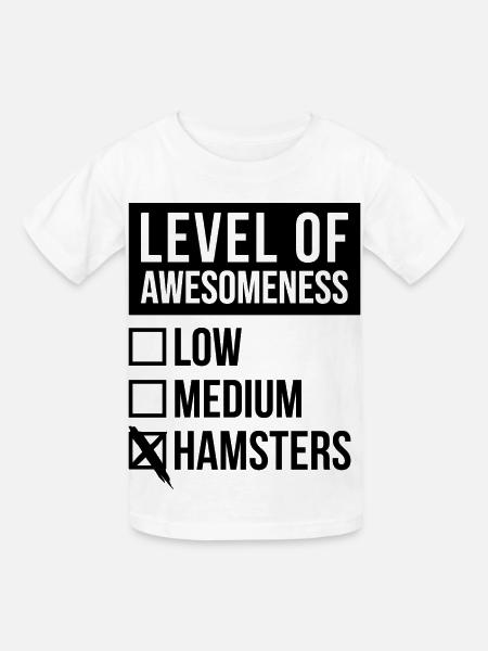 Hamster-Hamster-Hamster - Kinder T-Shirt von Russell - Weiß