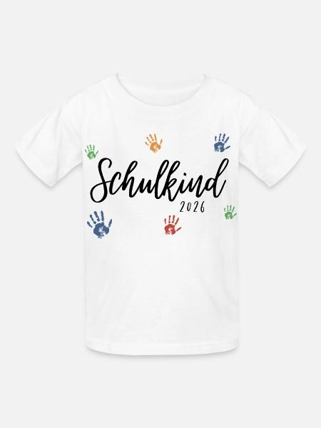 Schulkind 2026 - Kinder T-Shirt von Russell - Weiß
