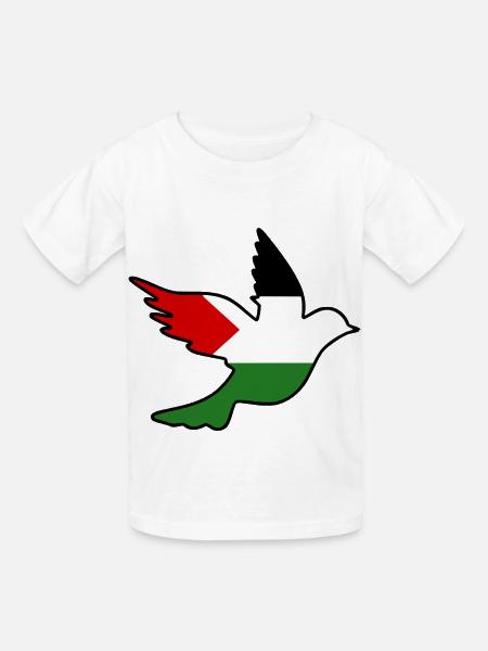Palestina - Kinder T-Shirt von Russell - Weiß