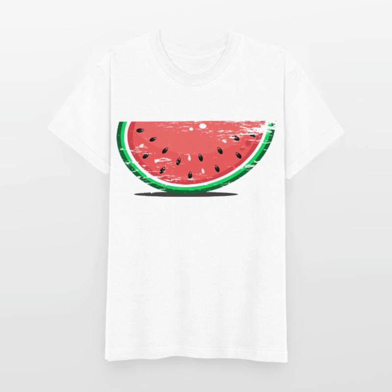 Tranche de conception de pastèque utilisée T-shirts Russell Enfant