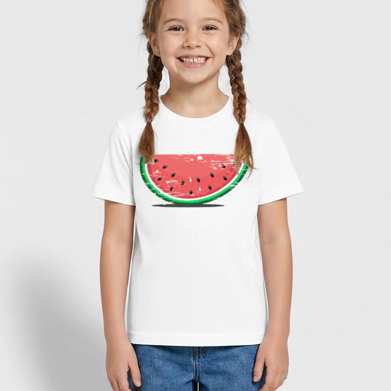 Tranche de conception de pastèque utilisée T-shirts Russell Enfant
