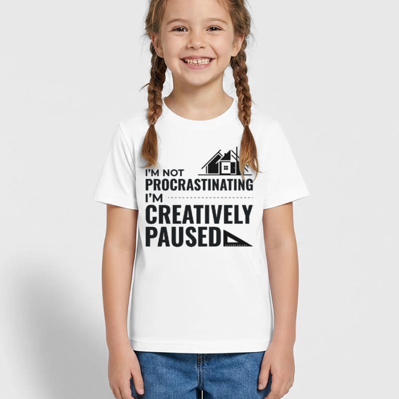 Architects Construction Creativity Procrastination Kids T-Shirt by Russell