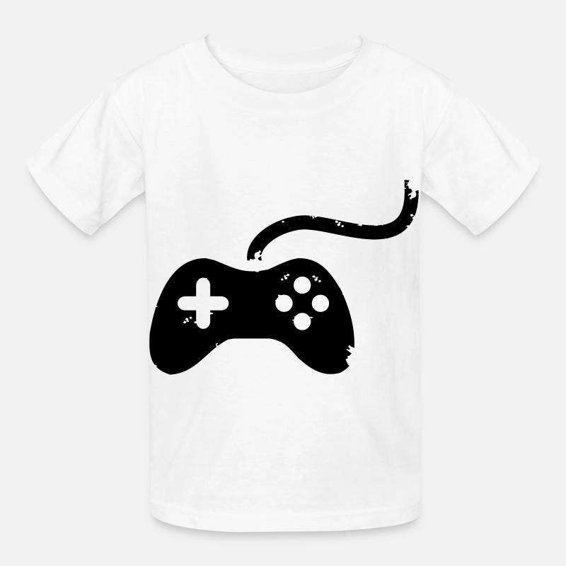 Controller - Kinder T-Shirt von Russell - Weiß