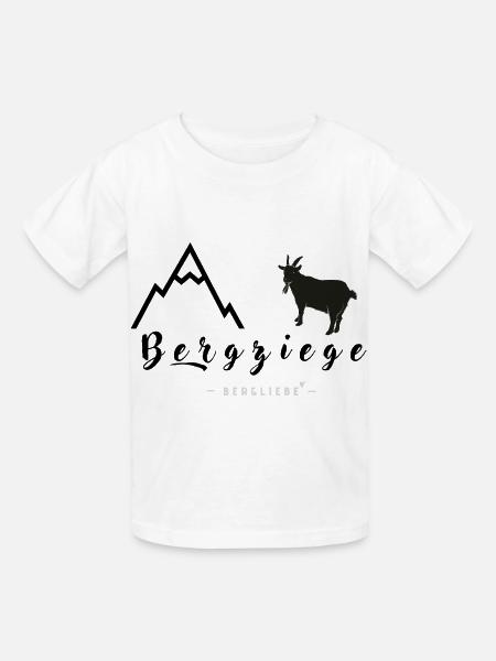 Bergziege - Kinder T-Shirt von Russell - Weiß