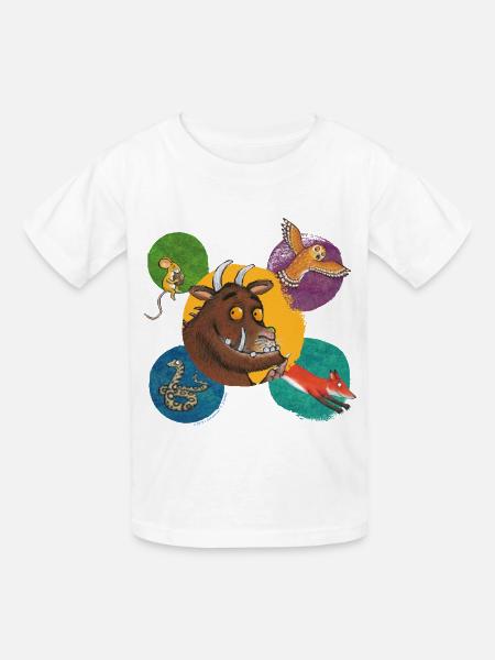 Der Grüffelo Freunde Kachel - Kinder T-Shirt von Russell - Weiß