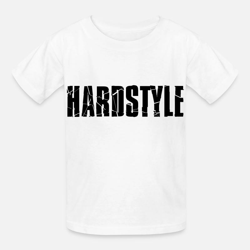 Hardstyle - Kinder T-Shirt von Russell - Weiß