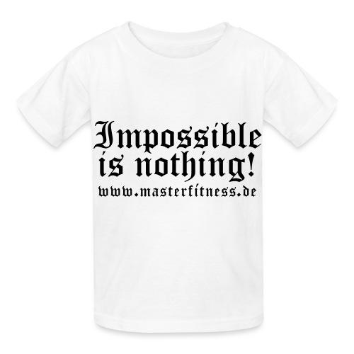 masterfitness impossible ist nothing - Kinder T-Shirt von Russell