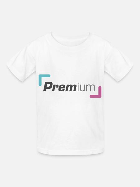 Einfach Premium - Kinder T-Shirt von Russell - Weiß