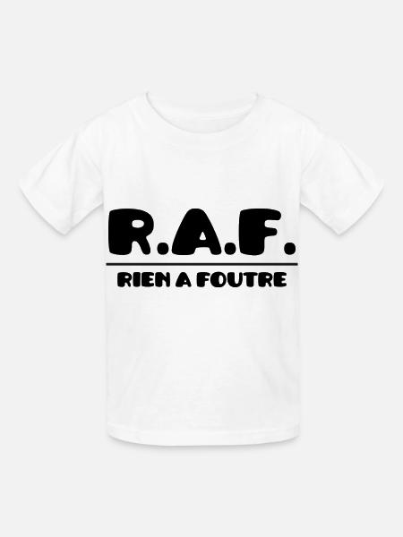 RAF - Fuck :) - Kinder T-Shirt von Russell - Weiß