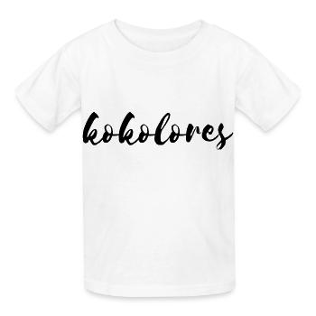kokolores - Kinder T-Shirt von Russell - Weiß - Vorne - AI Model Kid Male (0cm)
