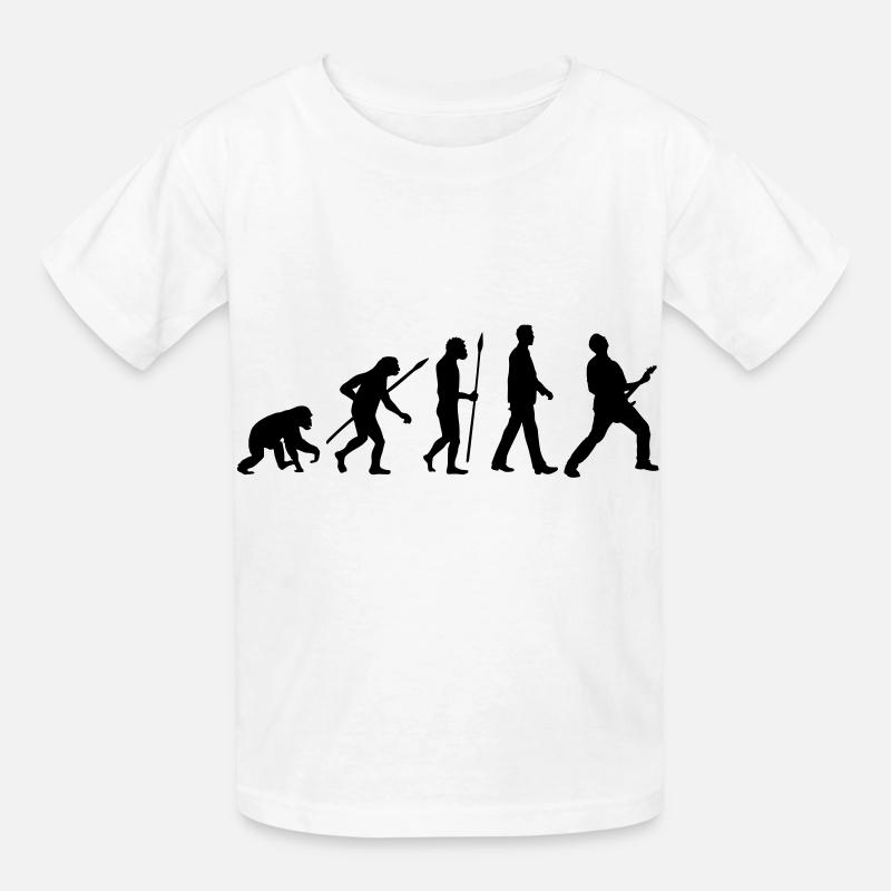 evolution_rocks_032012_a1c - Kinder T-Shirt von Russell - Weiß
