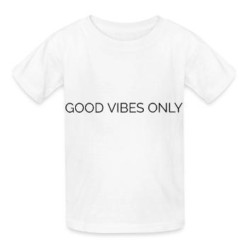 Good vibe - Kids T-Shirt by Russell - white - Front - AI Model Kid Male (0cm)