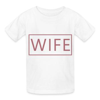 Mariage Matching Couple Fiançailles Lune de miel - T-shirts Russell Enfant - blanc - Devant - AI Model Kid Male (0cm)