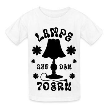 Lampe aus den 70ern - Kinder T-Shirt von Russell - Weiß - Vorne - AI Model Kid Male (0cm)