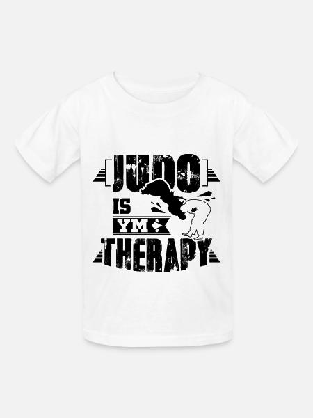 Judo therapy - Kinder T-Shirt von Russell - Weiß