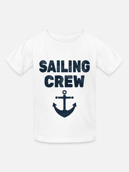 Sailing crew - Kinder T-Shirt von Russell - Weiß