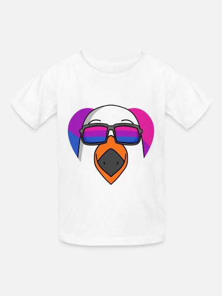 Bisexuell Möwe Geschenk - Kinder T-Shirt von Russell - Weiß