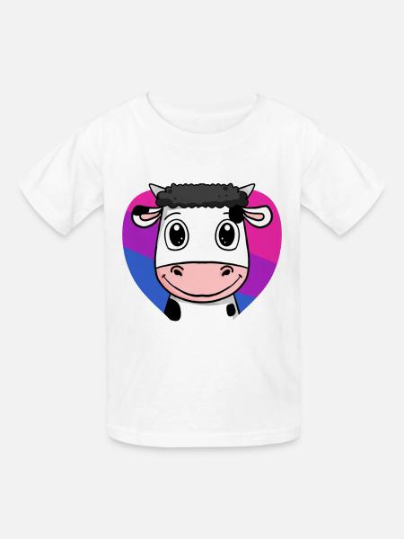 Bisexuell Kuh Geschenk - Kinder T-Shirt von Russell - Weiß