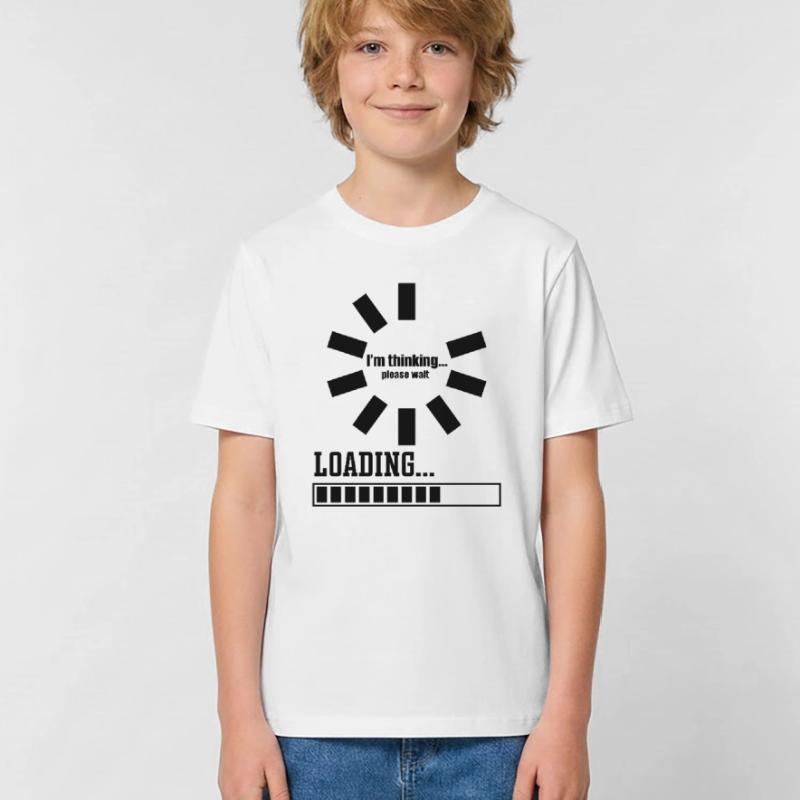 Im thinking please wait its Loading I Think Kids T-Shirt by Russell
