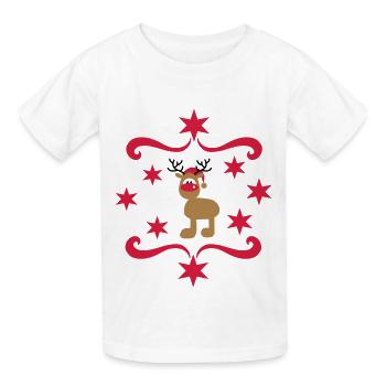 Jour de Noël - T-shirts Russell Enfant - blanc - Devant - AI Model Kid Male (0cm)