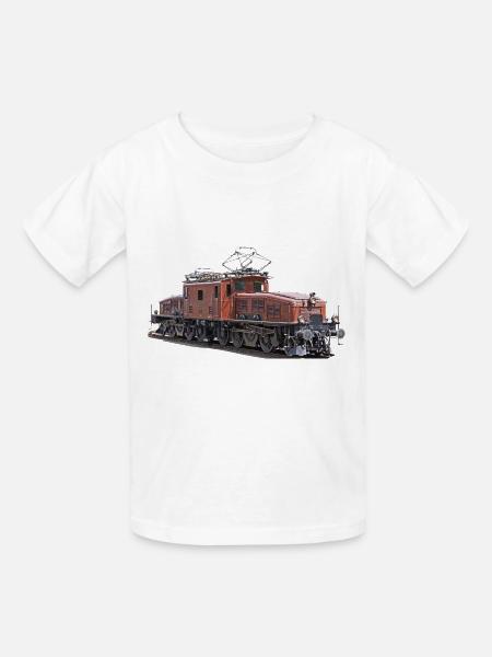 SBB Krokodil CE6/8 - Kinder T-Shirt von Russell - Weiß