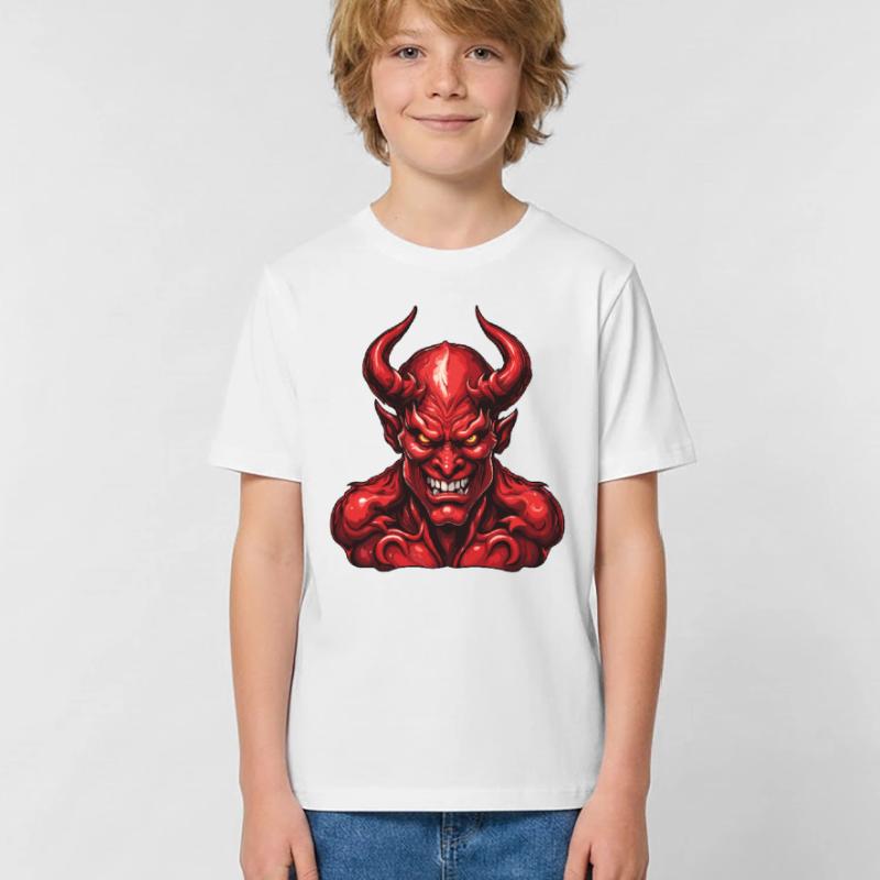 Devil / Hell / Horror / Devilish / Evil Kids T-Shirt by Russell