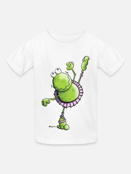 Ballett Frosch - Kinder T-Shirt von Russell - Weiß