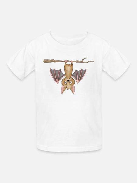 süße Fledermaus - Kinder T-Shirt von Russell - Weiß