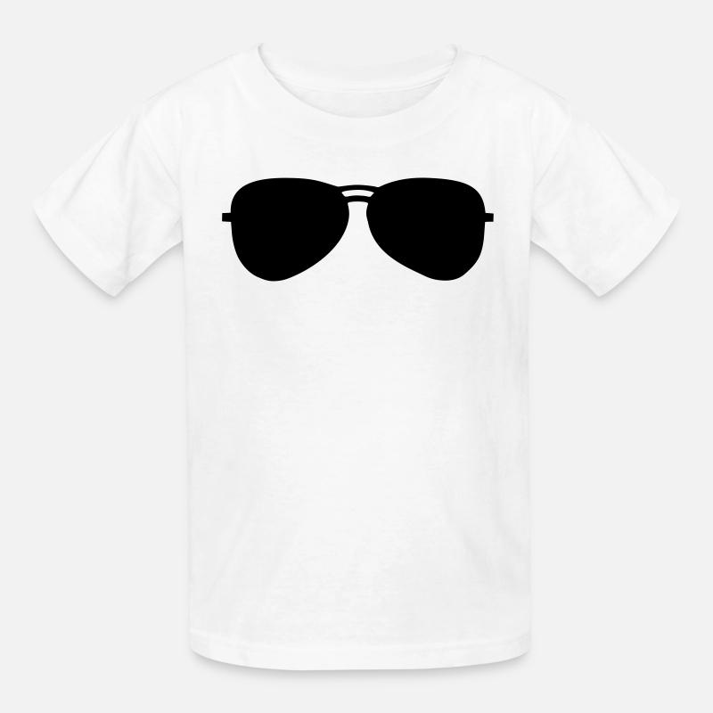 Sunglasses - Kinder T-Shirt von Russell - Weiß