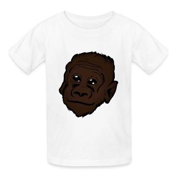 Motif animal gorille - T-shirts Russell Enfant - blanc - Devant - AI Model Kid Male (0cm)