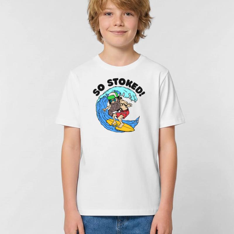 Bart Bartträger Bartfrisur Statement Barthaare Kinder T-Shirt von Russell