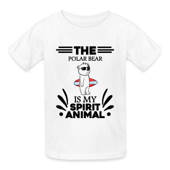 Ours polaire Ours polaire Ours polaire - T-shirts Russell Enfant - blanc - Devant - AI Model Kid Male (0cm)