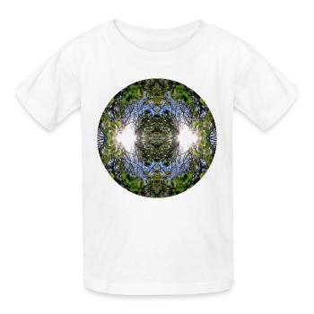 Nature Mandala Source à Nbg Erlenstegen - T-shirts Russell Enfant - blanc - Devant - AI Model Kid Male (0cm)