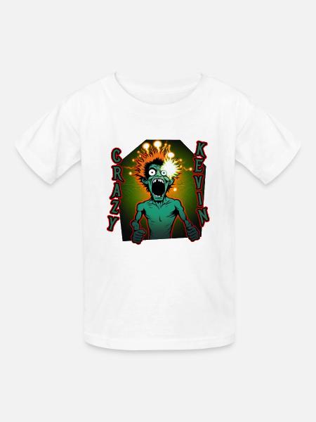 Der verrückte Kevin - Kinder T-Shirt von Russell - Weiß