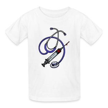 Superviseur Profession Emploi Médecin Carrière Réussite - T-shirts Russell Enfant - blanc - Devant - AI Model Kid Male (0cm)