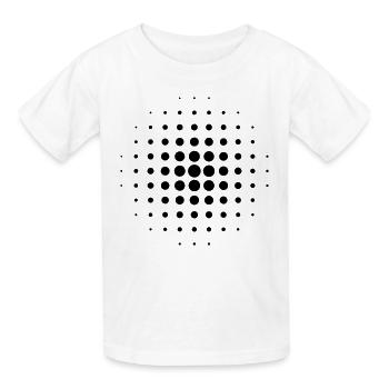 Grid - Kids T-Shirt by Russell - white - Front - AI Model Kid Male (0cm)