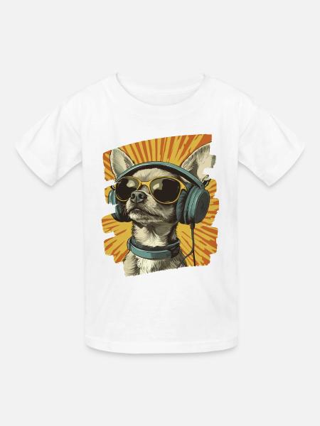 Chihuahua - Kinder T-Shirt von Russell - Weiß