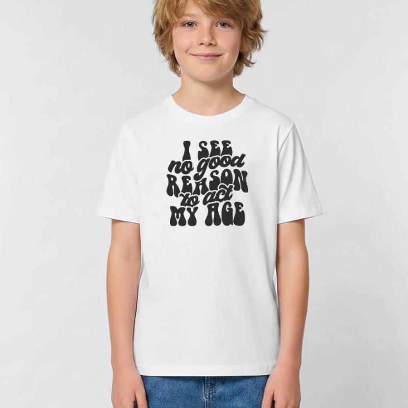 Conception d’impression avec message d’acceptation de soi T-shirts Russell Enfant