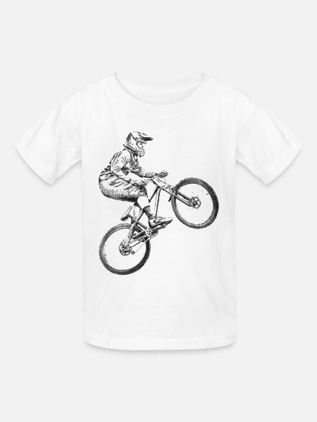 Fahrrad - Kinder T-Shirt von Russell - Weiß