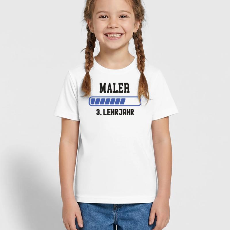 Painter training 3rd year Painter training Apprenticeship Kids T-Shirt by Russell
