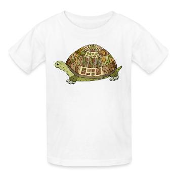 Schildkröte - Kinder T-Shirt von Russell - Weiß - Vorne - AI Model Kid Male (0cm)