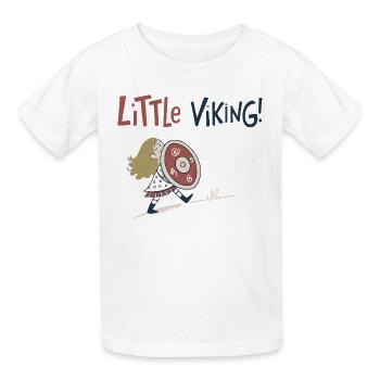 Petit Viking Aventure - T-shirts Russell Enfant - blanc - Devant - AI Model Kid Male (0cm)