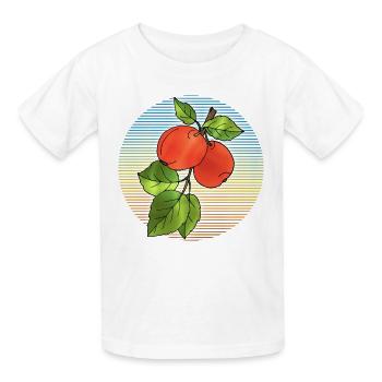 Apples - Kids T-Shirt by Russell - white - Front - AI Model Kid Male (0cm)