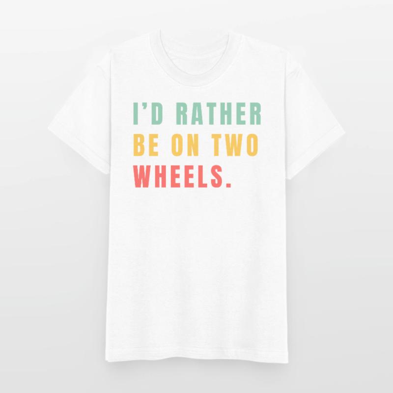 Better on two wheels Kids T-Shirt by Russell
