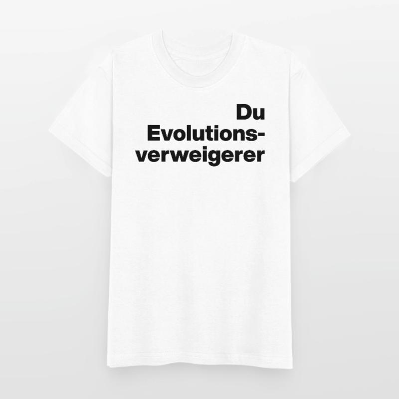 DU EVOLUTIONSVERWEIGERER. SARKASMUS, FRECH Kinder T-Shirt von Russell