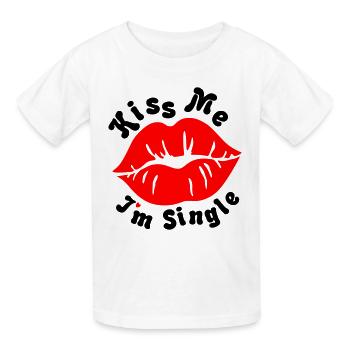 Kiss_Me - T-shirts Russell Enfant - blanc - Devant - AI Model Kid Male (0cm)